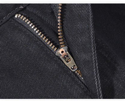 New Autumn Jeans Men Black Casual Baggy Trousers Classic Straight Comfortable Wide Denim Trousers Male Brand Clothing
