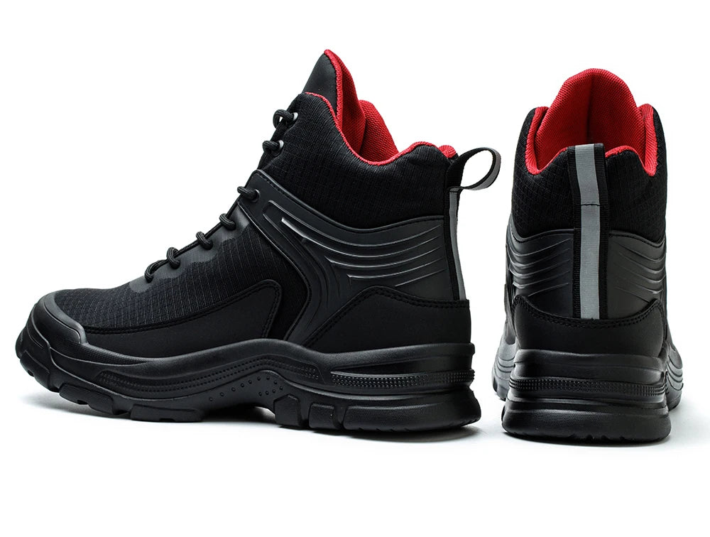 New 2026 Fashion Men Work Safety Boots Anti-smashing Industrial Work Shoes Sneakers Anti-sand Boot Outdoor Ankle Male Footwear