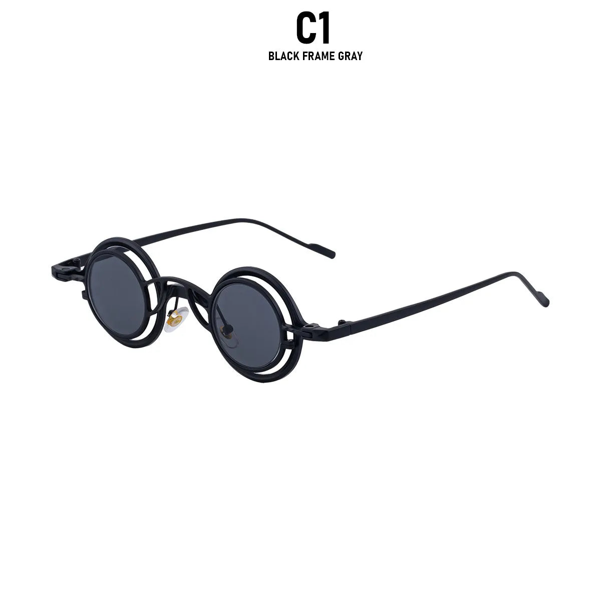 Steampunk Sunglasses For Men Metal Frame Vintage Retro Round Fashion Glasses Punk Dropshipping Gafas De Sol Lunette De Soleil