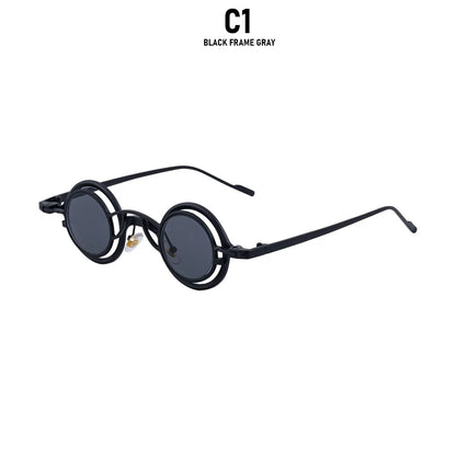 Steampunk Sunglasses For Men Metal Frame Vintage Retro Round Fashion Glasses Punk Dropshipping Gafas De Sol Lunette De Soleil