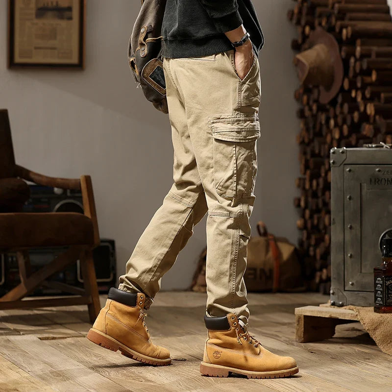 New Men Fashion Military Cargo Army Pants Slim Regualr Straight Fit Cotton Multi Color Camouflage Green Yellow Trousers BL7606