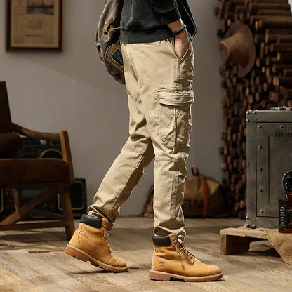 New Men Fashion Military Cargo Army Pants Slim Regualr Straight Fit Cotton Multi Color Camouflage Green Yellow Trousers BL7606