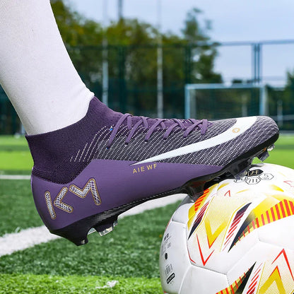 New Men Match Football Boots Ankle Non-Slip TF/FG Professional Soccer Shoes Boys Sneakers Comfortable Sports Shoes Unisex