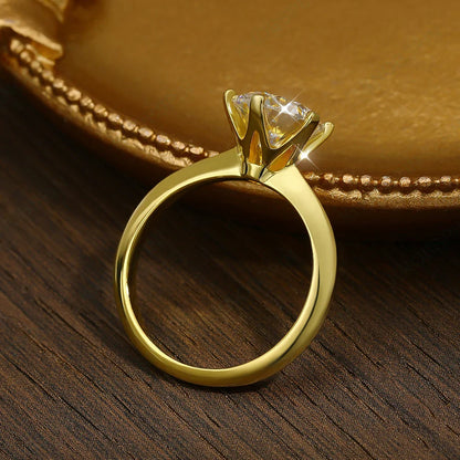 Original 925 Sterling Silver Ring Moissanite Diamonds with Certificate Fine Jewelry Wedding Engagement Rings for Women