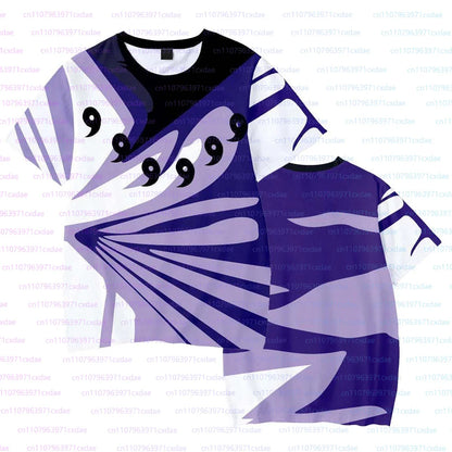 Kakashi Sasuke Anime Summer Boys Short Sleeve T-Shirt Men Cosplay Naruto Character 3D Print Fashion Short Sleeve Tops