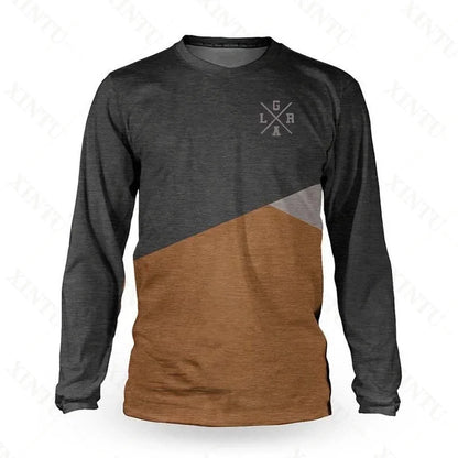 2022 Loose rider Men long sleeve Jersey BMX MTB Mountain Bike Shirt DH motocross sportswear breathable and dry fast