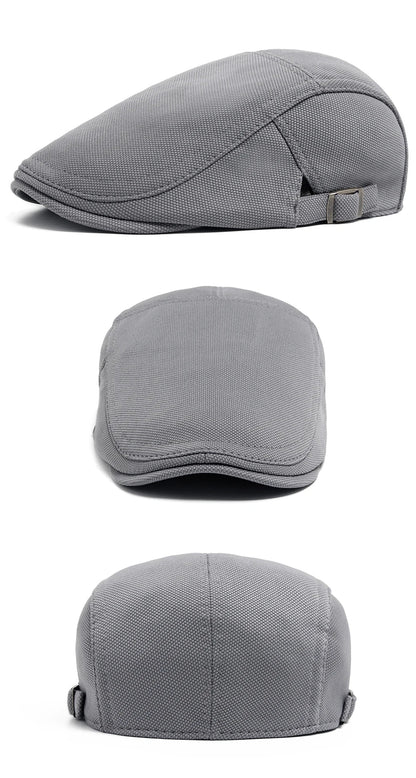 New Spring Autumn Beret Men Pineapple Pattern Fabric Casual Vintage Newsboy Hat Women Visor Fashion Retro Flat Cap Adjustable