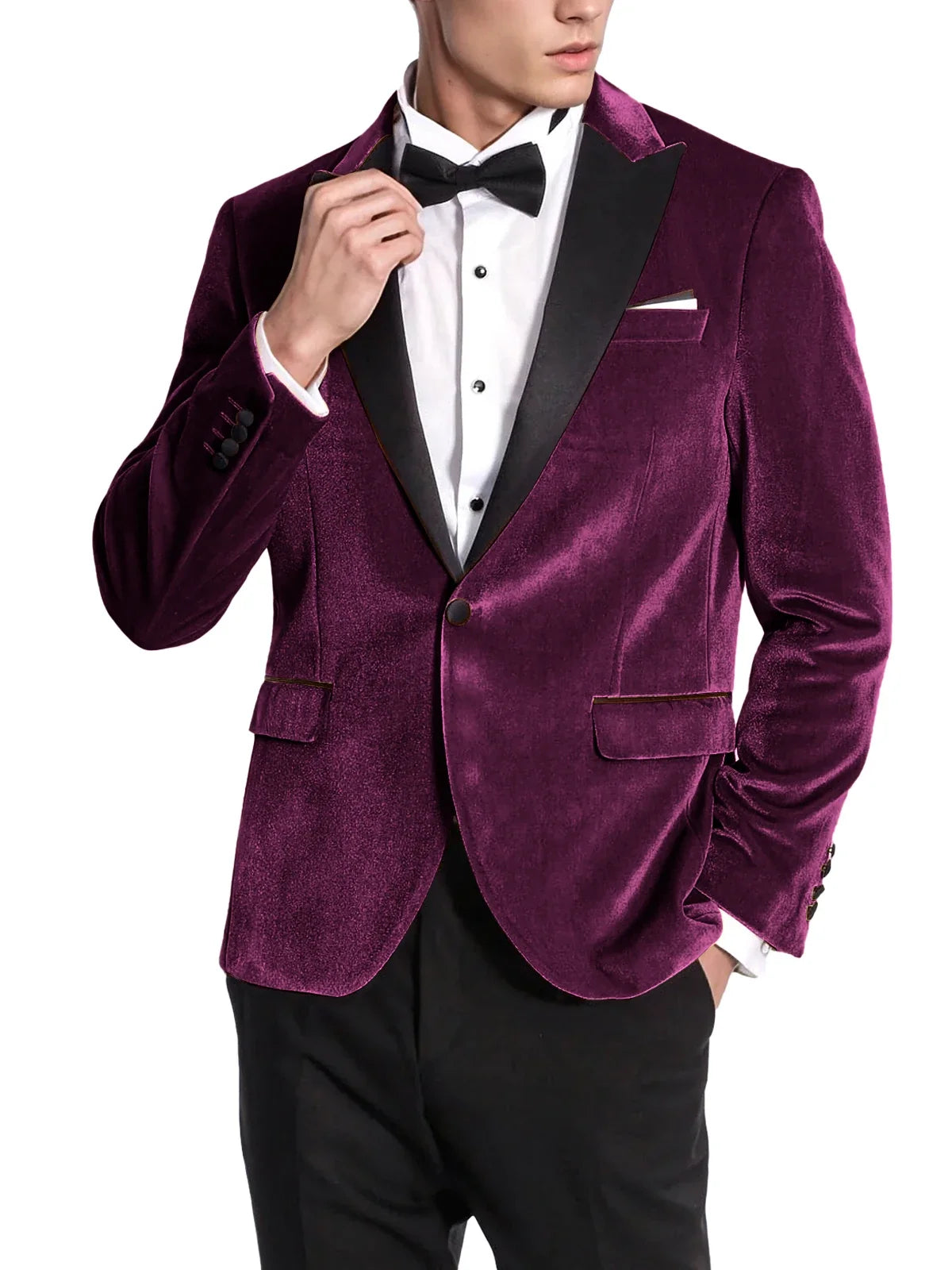 High Quality Classic Men's Suits 1Piece Velvet Custom Suit Timeless Style Every Occasion Wedding Dating Prom Annual Dinner Party
