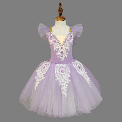 Children's Ballet Skirt Dance Girls Dress Tutu Performance Costume Flower Princess Ballet Girl Clothing Vestidos Kids Ballerine