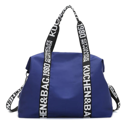 Women's Large Capacity Nylon Shoulder Bag Casual Top-Handle Fashion Tote Crossbody Handbag