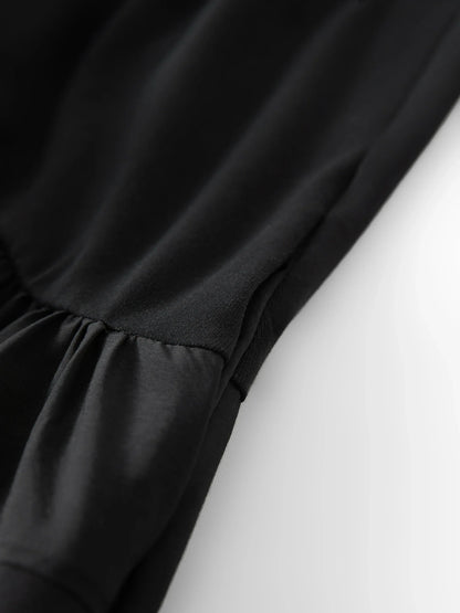 Women's Minimalist Commute Sleeveless Crew Neck Slim Fit Tank Dress 2026 Summer New Arrival Elegant Black Long Daily Dress