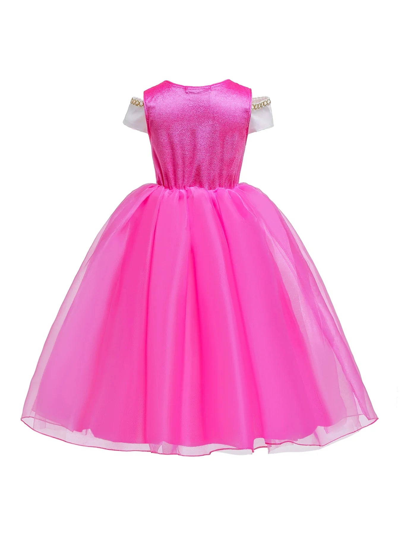 2025 Girls Princess Dress Cosplay Aurora Costume Carnival Birthday Party Pink Sleeping Beauty Dresses Kids Clothes Dress Up