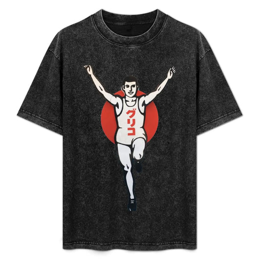 Glico Man T-Shirt rapper graphic tees vintage t shirts customizeds shirts men graphic