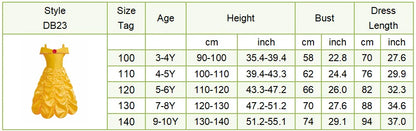 Girls Halloween Belle Dresses Girl Snow White Dress Kids Christmas Carnival Cosplay Clothes Children Princess Costumes