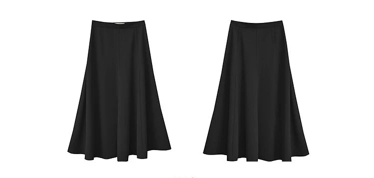 Women's Skirt 2026 Summer New Elegant Office Solid High Waist Mermaid Skirt Casual Loose Versatile Woman Clothes 12622093