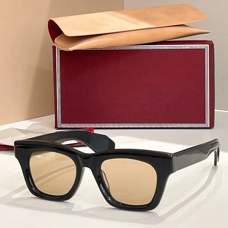 Dealan Uv400 High Quality Men and Women Sunglasses Designer Japan Handmade Optical Prescription Limited Edition Eyewear