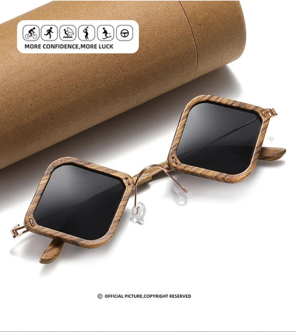 Wooden adult sunglasses, handcrafted Zebra wood polarized glasses, mirror-coated lenses, glasses gift box 2106