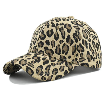Summer Men Women Baseball Cap Leopard Print Snapback Hat Cotton Adjustable Hip Hop Hat Outdoor Sports Trucker Caps Sun Hats