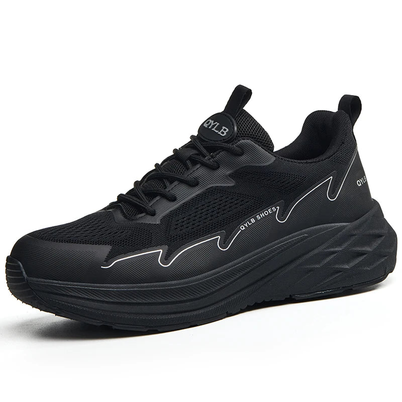 Protective work sneakers with plastic toe lightweight work shoes for men industry anti puncture Work Boots non-slip safety shoes