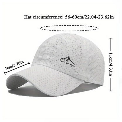 2pcs Sports Baseball Cap, Snow Mountain Print, Quick-drying, Spring Summer Leisure, D Suitable for Both Men and Women