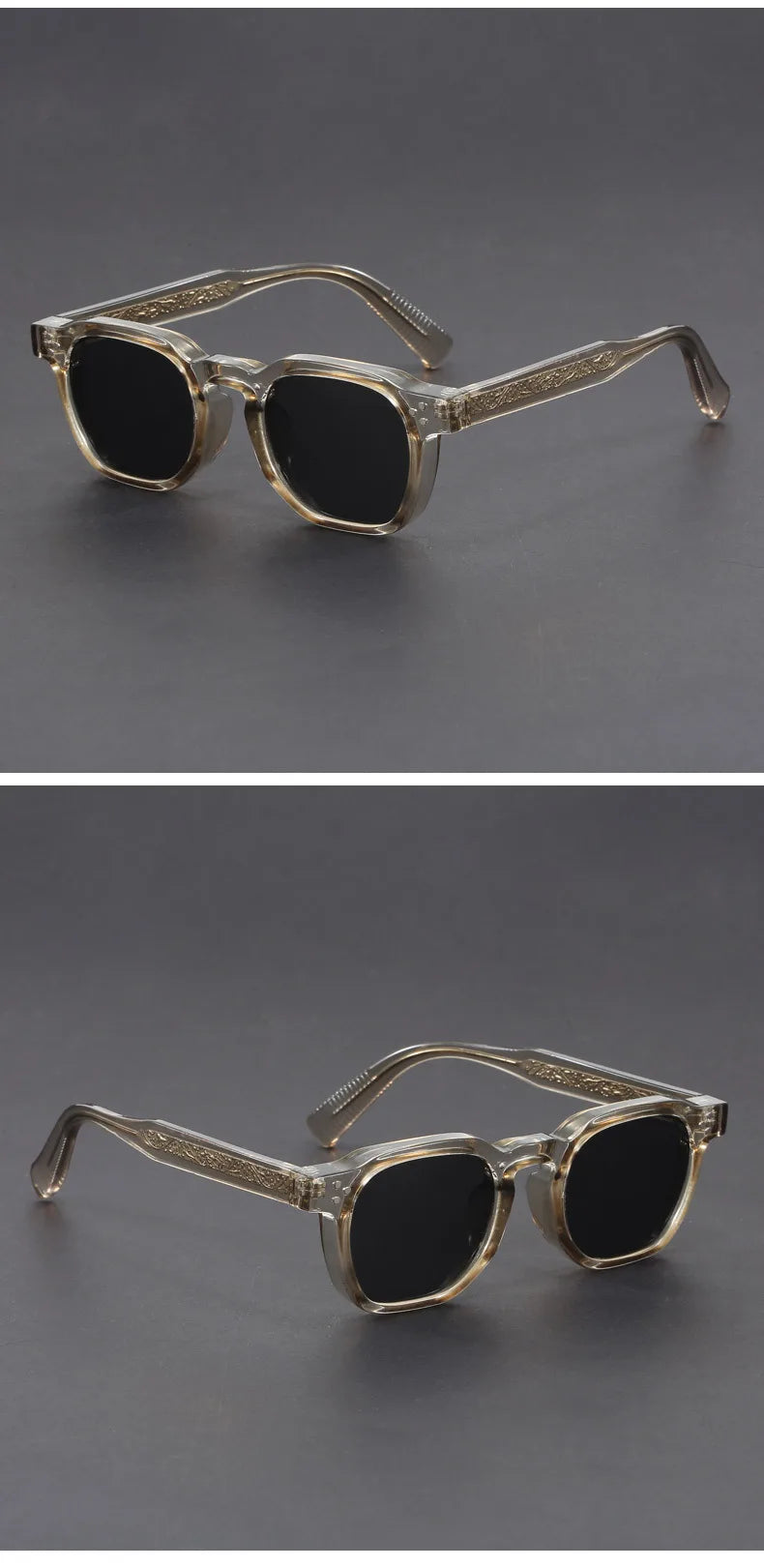 New Fashion Personalized Simple Geometric Design Polarized Sunglasses UV Protection Customizable Prescription  1045