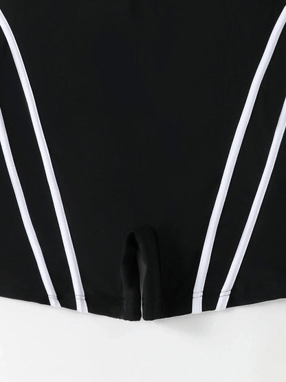 2026 Solid Sleeveless Plus Size Swimwear Women Zipper Push Up Large One Piece Swimsuit Summer Beach Chubby Bathing Suit