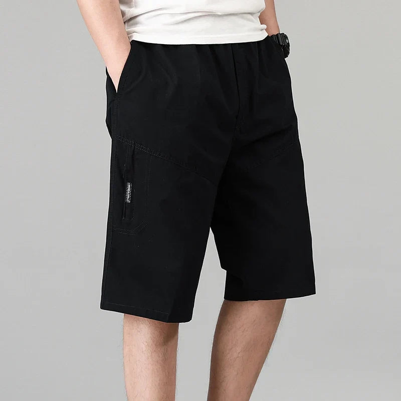 Plus Size Men's Shorts Casual Cargo Shorts Summer Cotton Work Shorts Outdoor Sweatpants Cool Breathable