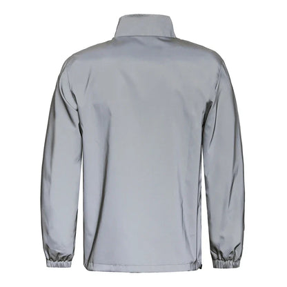 Night Reflective Jacket Men's Spring Casual Stand Collar Outdoor Windproof Jogger Cycling Safety Bright Coats Hip Hop Streetwear