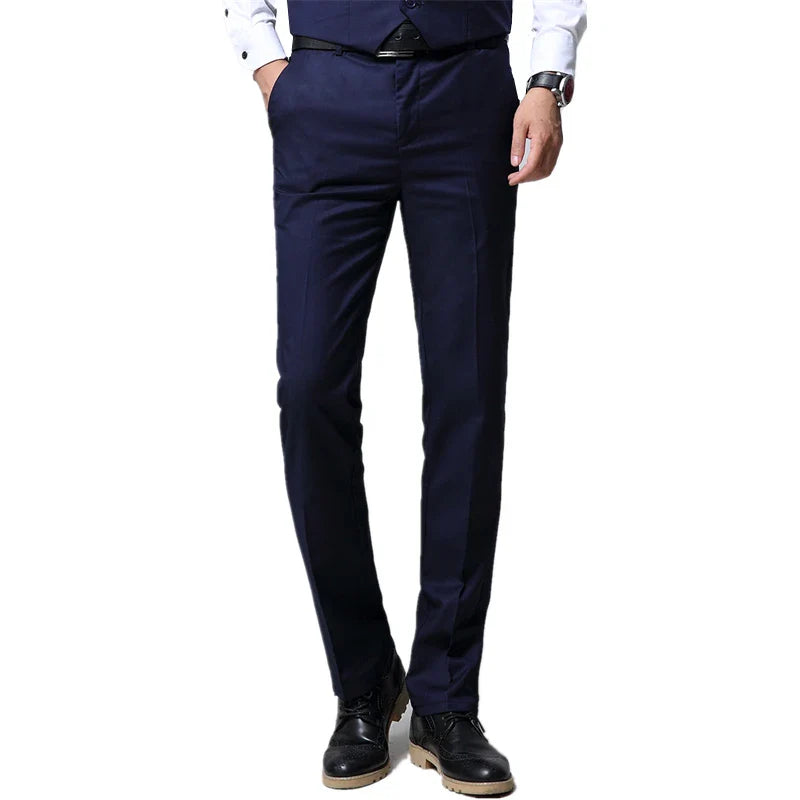 Black Stand Collar Men's 3-Piece, Wedding Party Blazer Jacket and Vest with Pants, Blue Asian Size Slim Fit Sets.