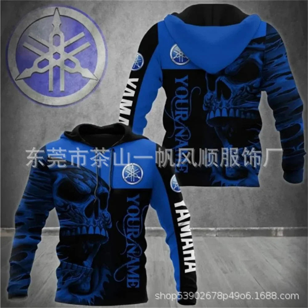 2025 Yamaha Fashion Casual Zipper Hoodie Top 3D Printed Hot Selling Men's and Women's Spring and Autumn Hoodies