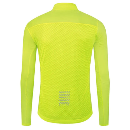 Men Windproof Waterproof Long Sleeve Cycling Jacket YKK Double Zipper Breathable MTB Bike Clothing Tops Pro Team Jersey