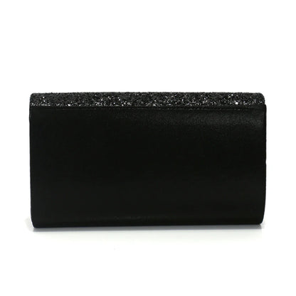 V Design Metal Chain Glamorous Design Evening Bags Envelope Shaped Sequins Handbags For Prom Dinner Wedding Banquet Purse
