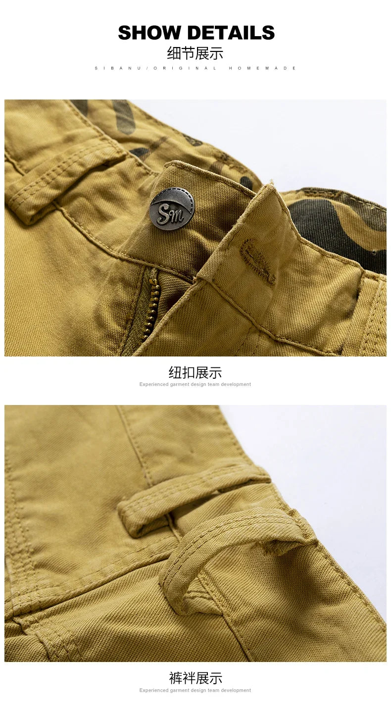 Breathable Lightweight Loose Sports Daily Wear Shorts Men Summer Casual Shorts Men Cargo Shorts Multi Pocket Outdoor Work Shorts