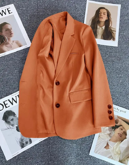 New Spring Suit 2025 Suit Jacket for Women with Small Temperament and High-end Feel Loose Casual Chic Elegant Fashion Coat Top