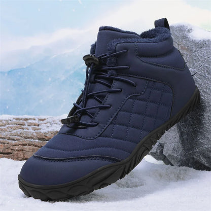 New Winter Booties Outdoor Waterproof Barefoot Boots For Men Ankle Boots Plush Warm Snow Shoes Non-slip Casual Sneakers Big Size