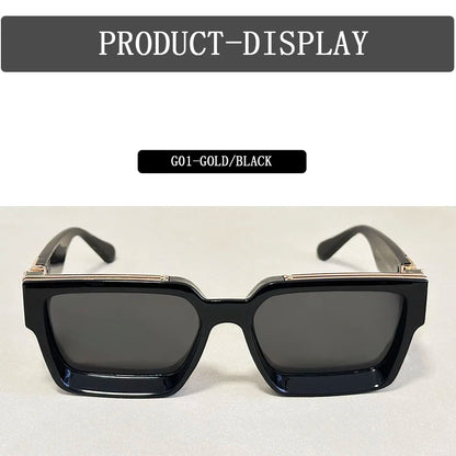 Senior Square Sunglass Men Vintage Millionaire Sunglasses Women Silver Retro Fashion Glasses Dropshipping Gafas De Sol Hombre