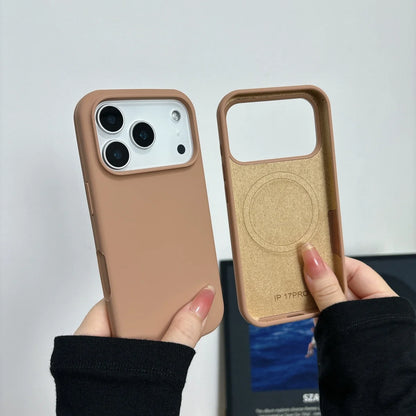 Liquid Silicone For Magsafe Phone Case For iPhone 17 16 15 14 13  Pro Max Plus Magnetic Wireless Charge Cover