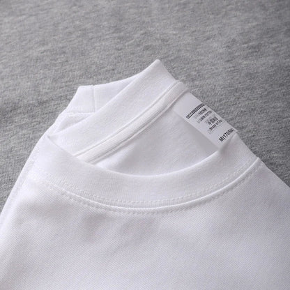 Sypcman Oversized T-Shirt 9.9oz 280 Grams Heavy High Qualtity Men Short Sleeve Tee Cotton Solid Color Customized OEM Streetwear
