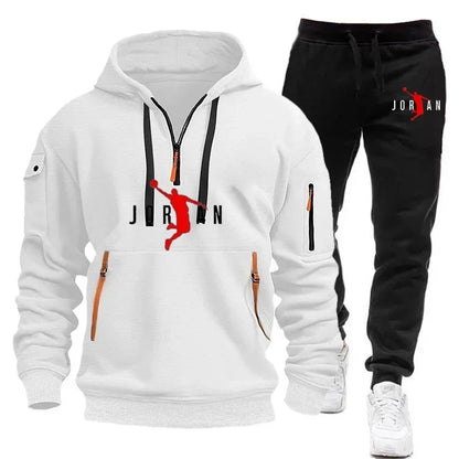 Winter hoodie set, pants, casual jogging clothes, sportswear, sportswear
