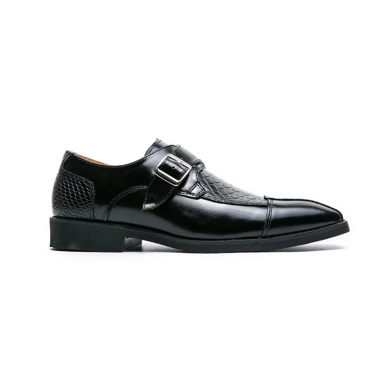 Leather Designer Brand Monks Snake Luxury Men Casual Office Business Man Loafers Mens Moccasins Driving Wedding Dress Male Shoes