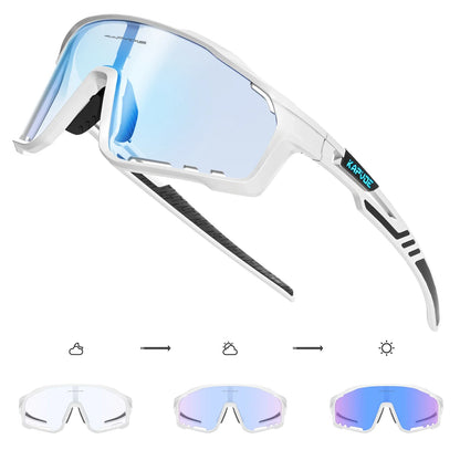 Color Photochromic Cycling Glasses MTB Sunglasses for Men Women Sport Speed Mountain Bike Bicycle Cycl Eyewear Goggle