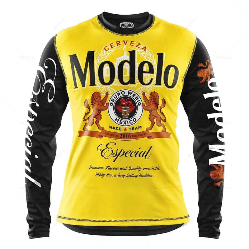 Cycling Jersey for Men, Moto Jersey, Off Road, Mountain Bike, MTB, BMX, Motocross, Camping, Fishing, Hunting Clothes, DH