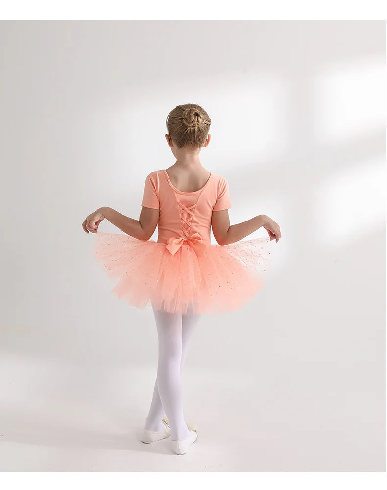 Children's Dance Costume Girl Dress Tutu Outfit Vestido Girls Clothes Ballet Leotard Robe Fille Summer Ballet Skirt Baby Dresses