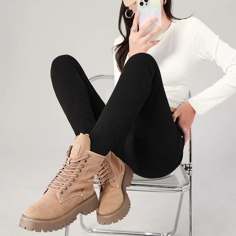 2024 Sexy Women Blue Slim Skinny Denim Jeans High Waist Elastic Mom Jeans Stretch Washed Pencil Pants Streetwear Tight Trousers