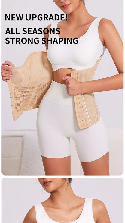 U-shaped Waist Trainer Corset Workout Body Shaper Breast Lifted Waist Trainer Soft Steel Bone Slimming Women's Shapewear