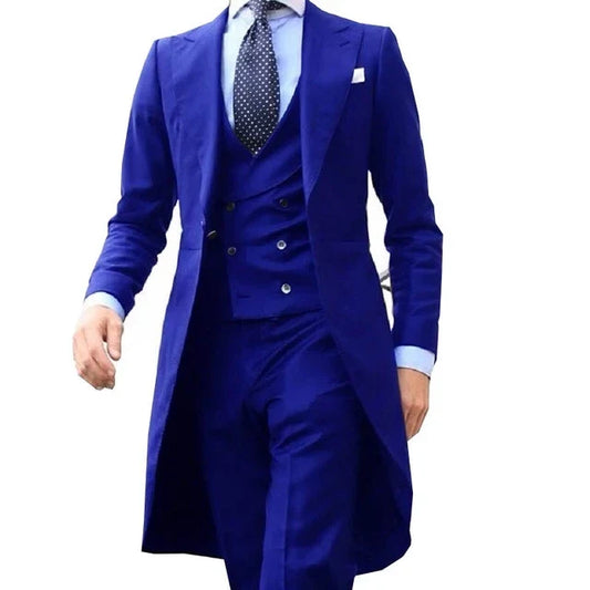 CustomizedNew White And Green Formal Business Men Suit Groom Groomsman Wedding Party Prom Male Tuxedos 3 Piece Set Blazer Vest P