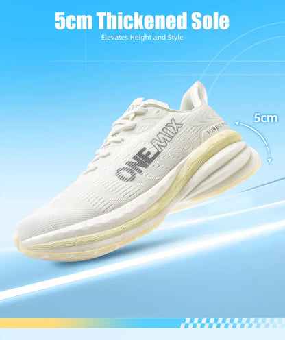 Men's Running Shoes Air Cushion Sneakers Breathable Mesh Outdoor Athletic Height Increase Walking Shoes Size EU 35-47