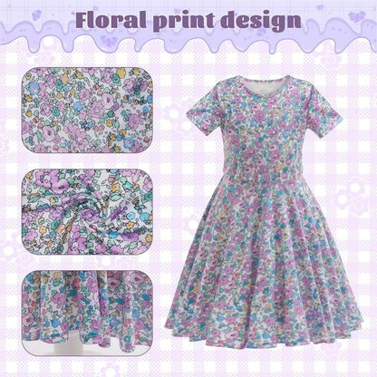 Baby Girl Celebrating 100th School Days Funny Cosplay Costumes Dress Granny Girl Cosplay Floral Old Lady Dress Up With Cane