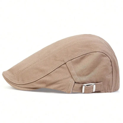 Men Light Board Solid Color Newsboy Caps British Painters Hats Spring and Summer Adjustable Flat Cap Hip Hop Berets