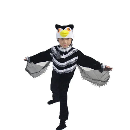 Kids Adults  Animal Bird Oriole Parrot Swallow Eagle Woodpecker Cosplay  Fancy Dress Jumpsuit Costume Gifts Set Halloween